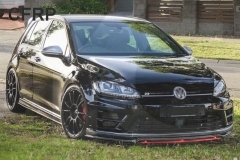 2014-2016 GOLF 7 VII MK7 MK VII R Rline Hatchback Pre-Facelift RZ Style Body Kit including Front Lip Side Skirt Extension Rear Diffuser