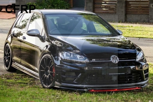 2014-2016 GOLF 7 VII MK7 MK VII R Rline Hatchback Pre-Facelift RZ Style Body Kit including Front Lip , Side Skirt Extension , Rear Diffuser