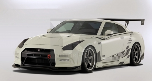 2008-2015 Nissan R35 GTR CBA DBA VS '13 Ver. Style Body Kit including Front Bumper & Lip , Front Fender Kit , Side Skirt , Rear Diffuser Kit