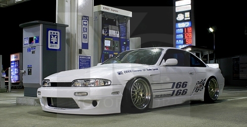 1995-1996 Nissan S14 Zenki GRD PD RB V1 Style Wide Body Kit including Front Bumper, Fender Flare Kit, Rear Bumper & Wing