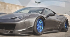 2010-2014 Ferrari F458 Italia Coupe & Spider LB LP LW Style Body Kit including Front Bumper with Lip , Fender Flares , Rear Diffuser , Trunk Wing