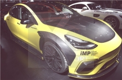 2017-2019 Tesla Model 3 iMP Performance Front & Rear Fender Flare (Fit OEM Fenders without Cutout)