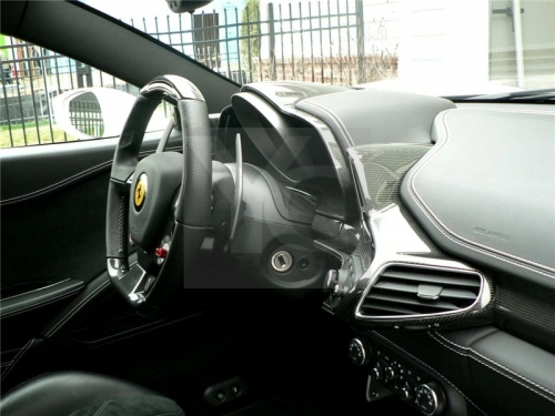 2010-2014 Ferrari F458 Italia Coupe & Spider Speciale Instrument Cluster Metter Hood Replacement Dry Carbon Fiber