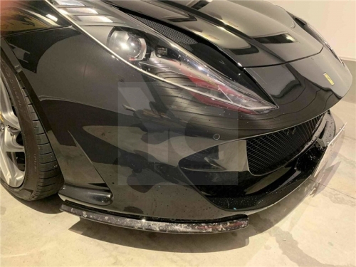 2017-2020 Ferrari 812 Superfast OEM Front Bumper Aero Insert Replacement Dry Carbon Fiber Forged Carbon