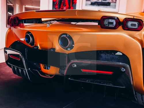 2020-2022 Ferrari SF90 OEM Style Rear Diffuser Dry Carbon Fiber