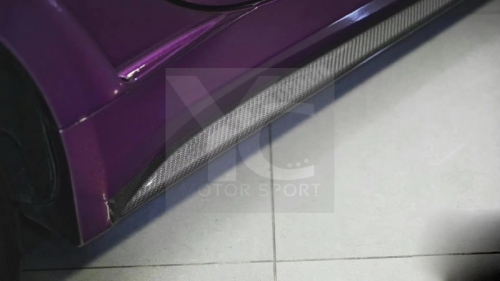 2015-2019 Smart Fortwo C453 MS Style Side Skirts Portion Carbon Fiber Finish Side Skirts